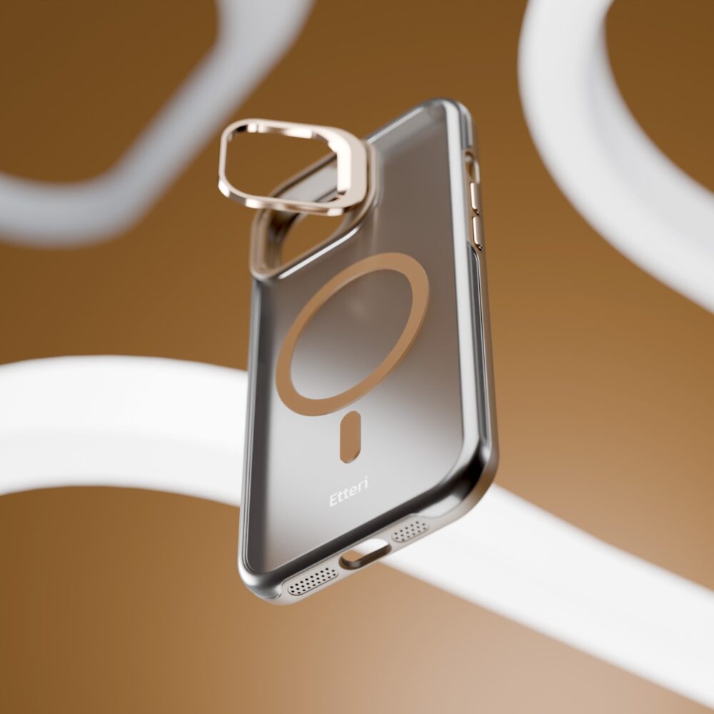 Etteri Morning Fog case for iPhone 14 6,1" brown