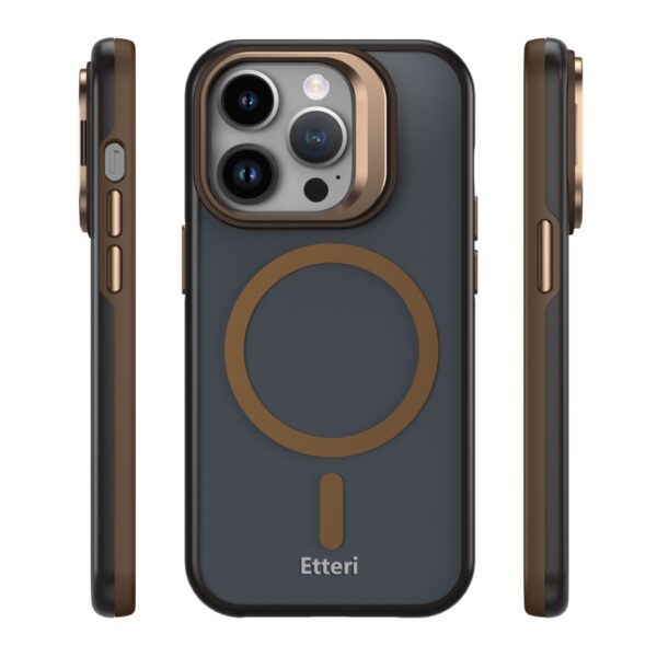 Etteri Morning Fog case for iPhone 14 Pro 6,1" brown