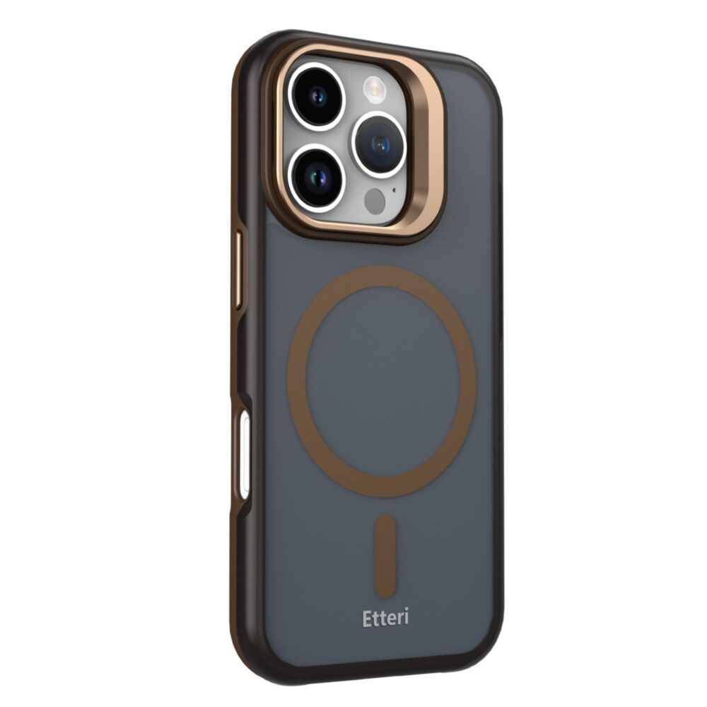 Etteri Morning Fog case for iPhone 16 Pro 6,3" brown