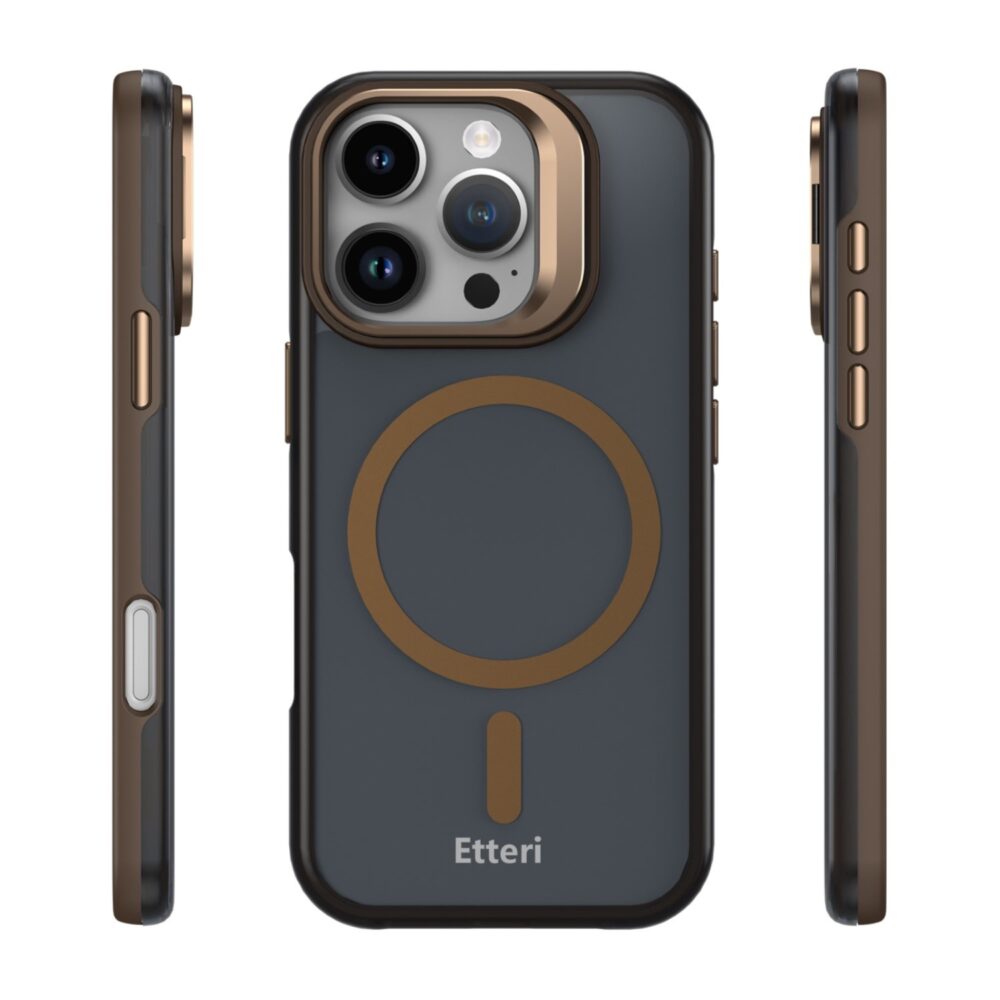 Etteri Morning Fog case for iPhone 16 Pro 6,3" brown