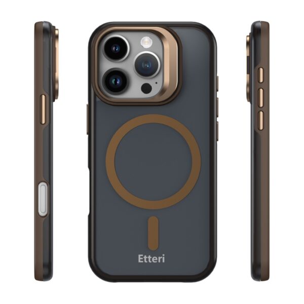 Etteri Morning Fog case for iPhone 16 Pro Max 6,9" brown
