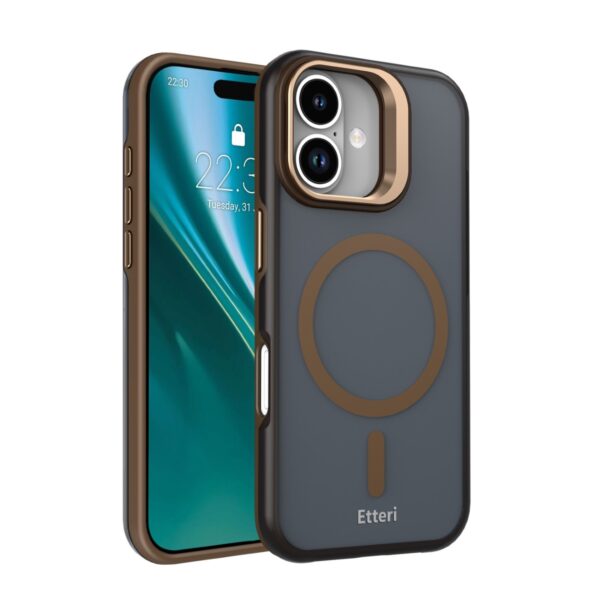Etteri Morning Fog case for iPhone 17 6,3" brown