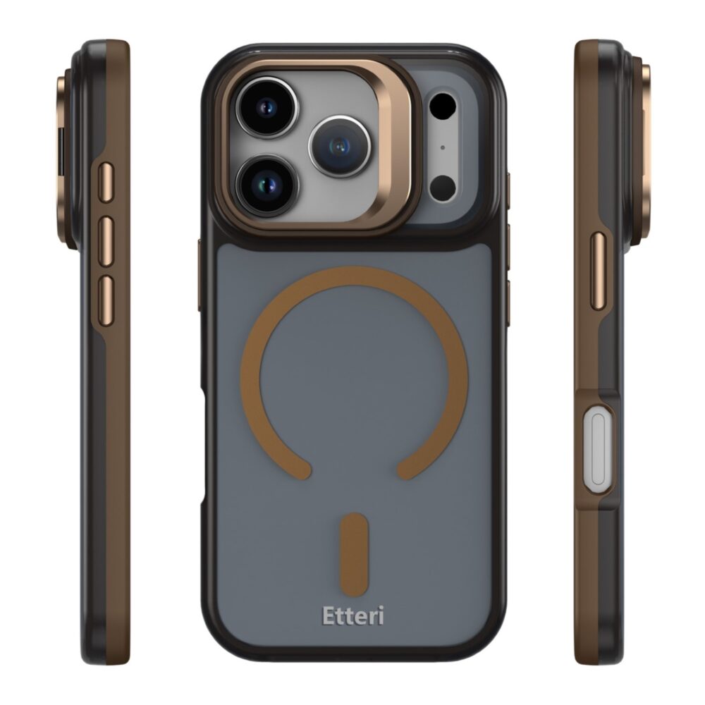 Etteri Morning Fog case for iPhone 17 Pro 6,3" brown