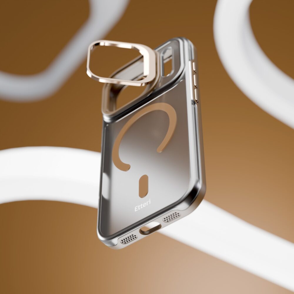 Etteri Morning Fog case for iPhone 17 Pro 6,3" brown