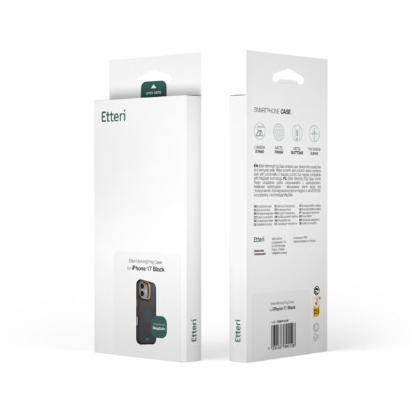 Etteri Morning Fog case for iPhone 17 Pro 6,3" brown