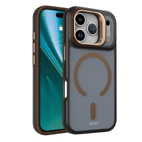 Etteri Morning Fog case for iPhone 17 Pro Max 6,9" brown