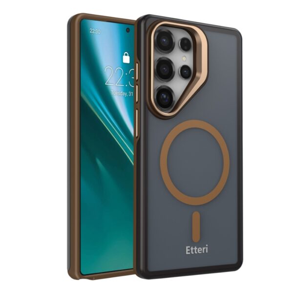 Etteri Morning Fog case for Samsung S25 Ultra brown