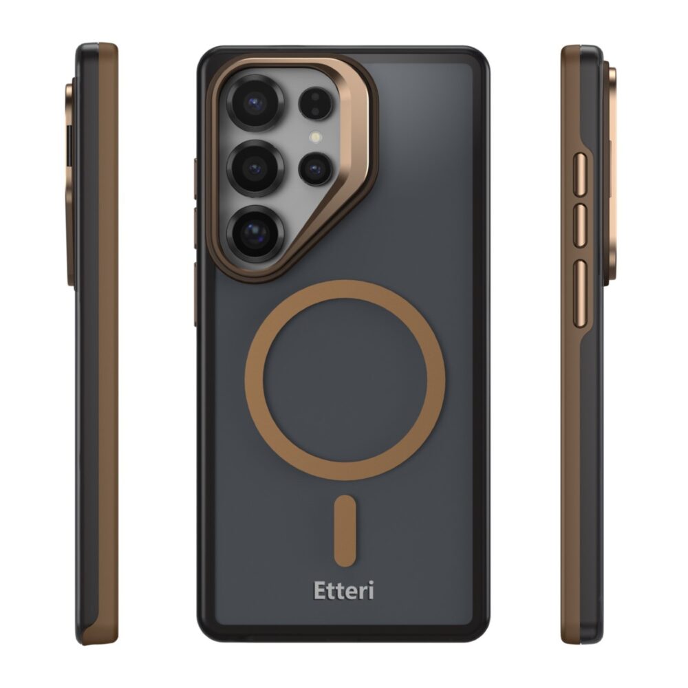 Etteri Morning Fog case for Samsung S25 Ultra brown