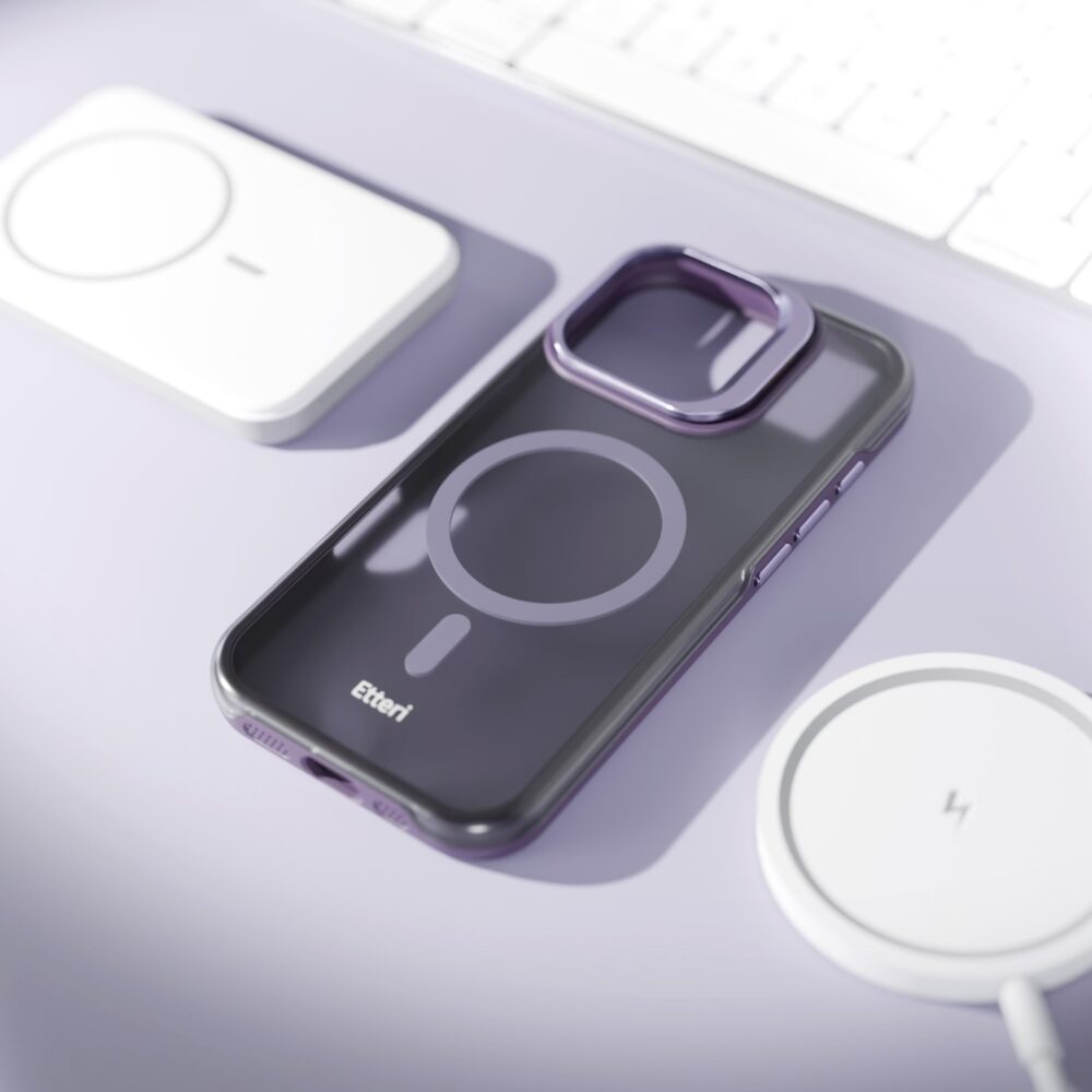 Etteri Morning Fog case for iPhone 17 6,3" purple