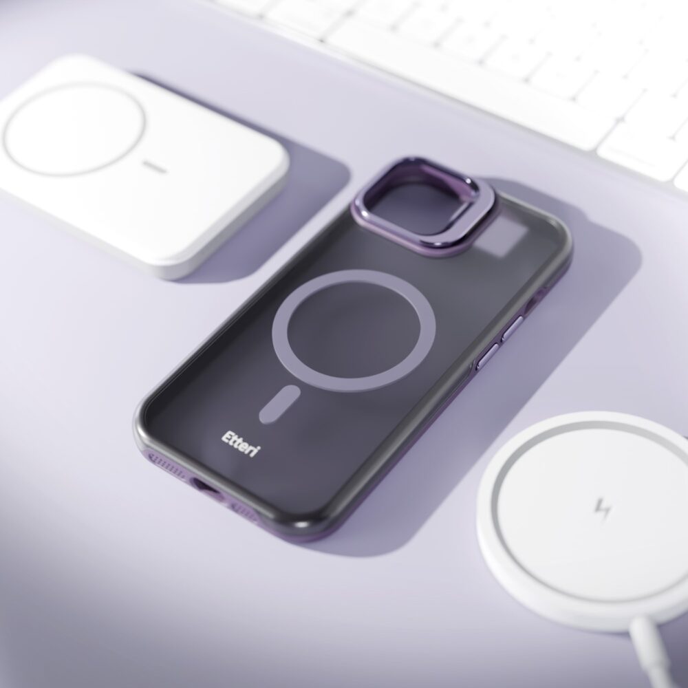 Etteri Morning Fog case for iPhone 14 6,1" purple