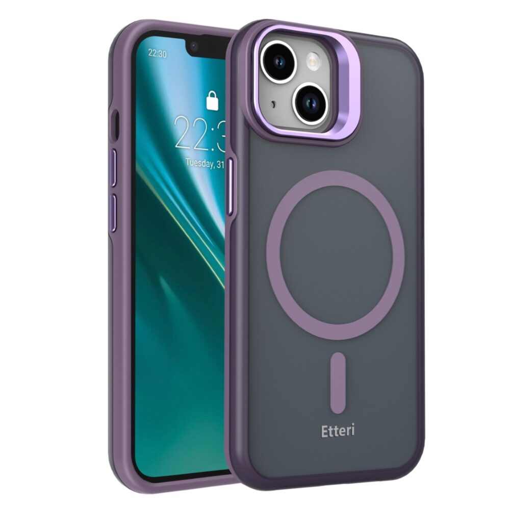 Etteri Morning Fog case for iPhone 15 6,1" purple