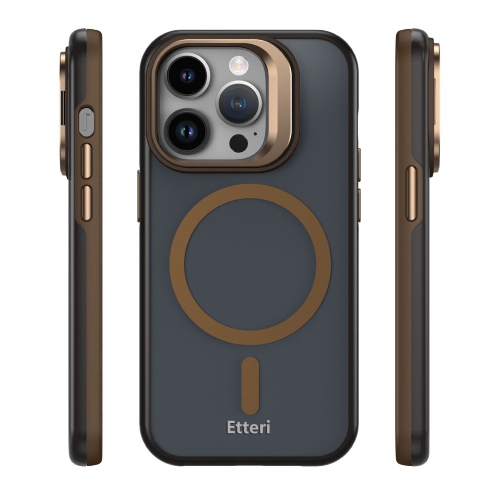 Etteri Morning Fog case for iPhone 15 Pro 6,1" brown