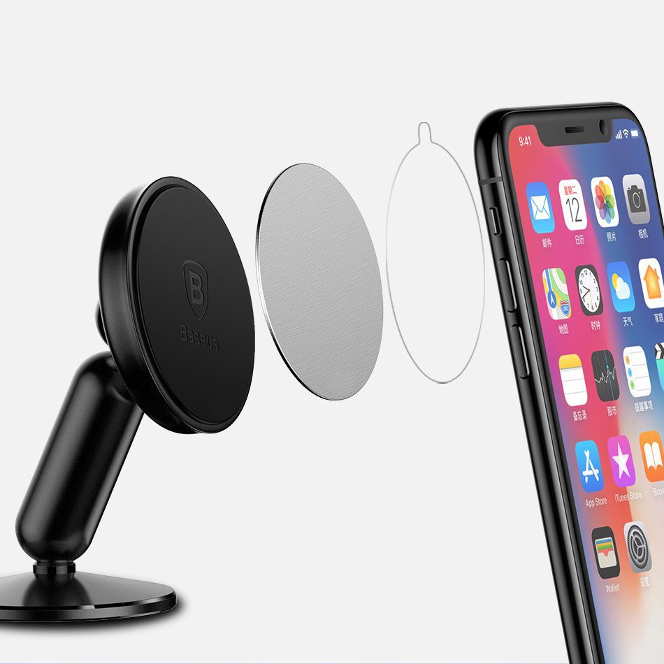 Baseus Bullet An On-board Magnetic Car Dashboard Mount Black (SUYZD-01)eng