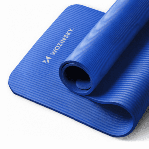 63708_3 Wozinsky exercise mat 181 x 63 x 0.9 cm thick gymnastic yoga mat blueeng