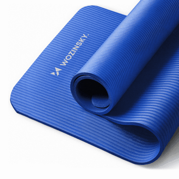 63708_3 Wozinsky exercise mat 181 x 63 x 0.9 cm thick gymnastic yoga mat blueeng
