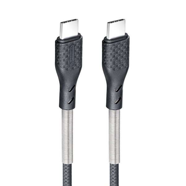 7b613e55bfde32acea4d4d9214080715 Cable USB C to USB C Forcell F-Energy QC4.0 PD 5A 240W Carbon 1 m CB-05C black
