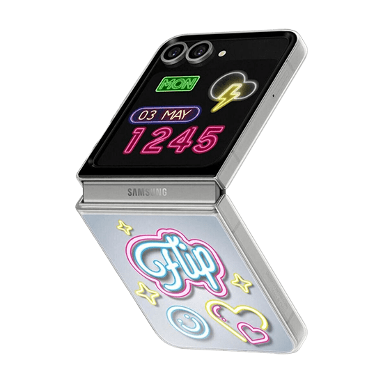 8806095613895 Samsung Galaxy Z Flip6 Design Cover Flipsuit - Transparent