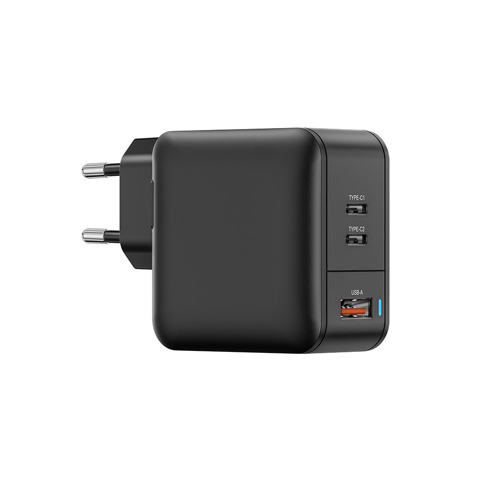 Amazing Thing Wall charger Thunder Pro GaN EUTH66W - USB + 2xType C - PD 66W black