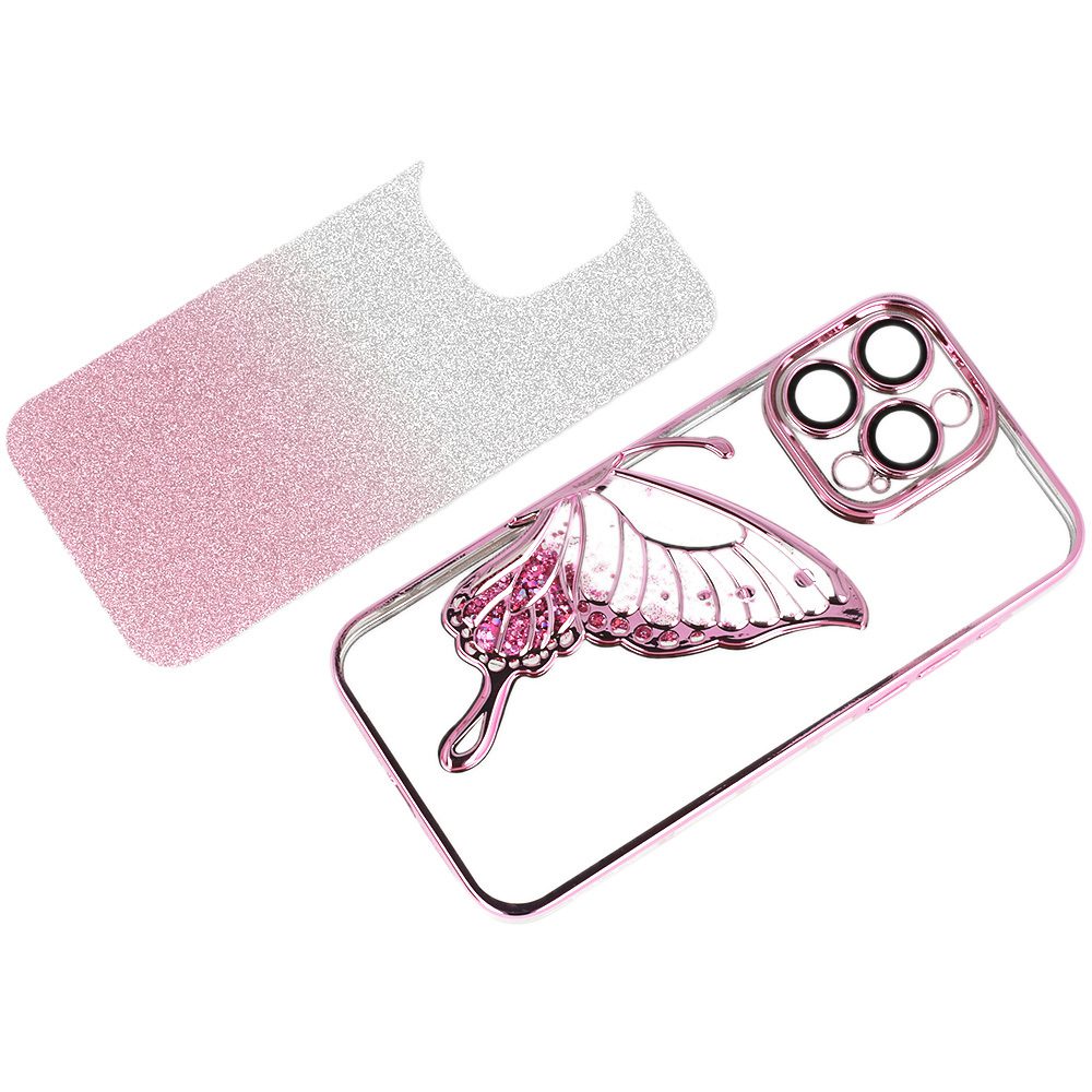 Tel Protect Butterfly Water Case for Iphone 17 Pro pink