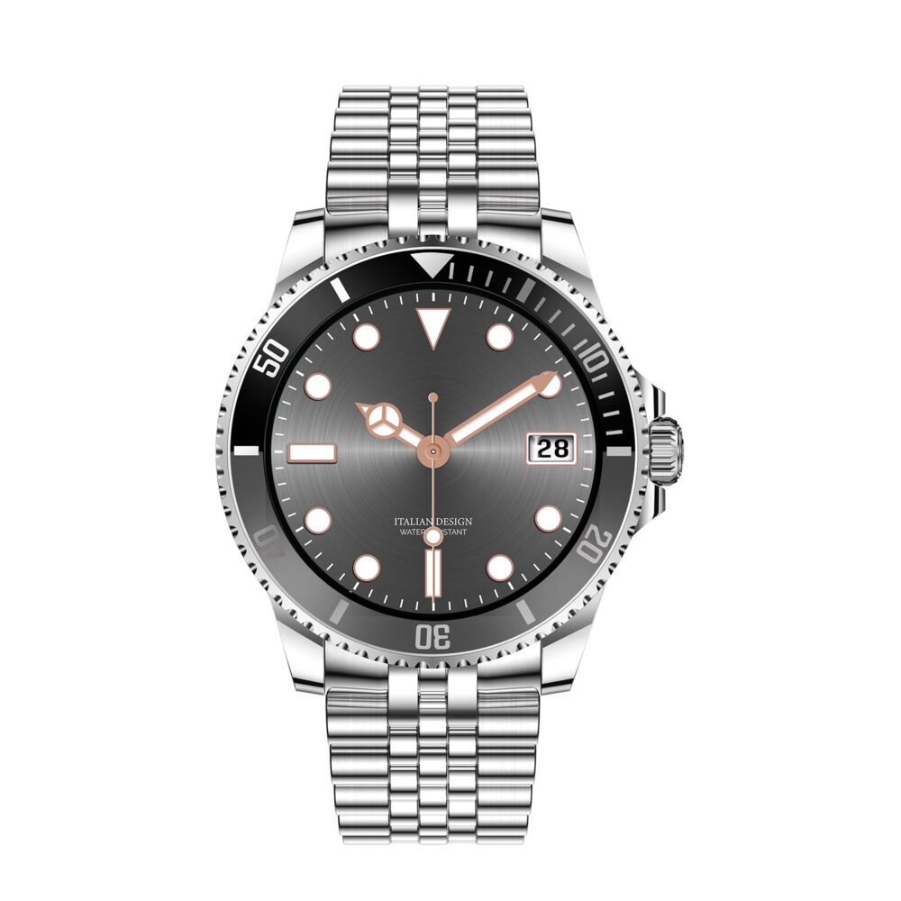 foto_add-334323 Blavec Smartwatch M-02 Business AMOLED Full Touch Voice Call (SWM02-S) silver