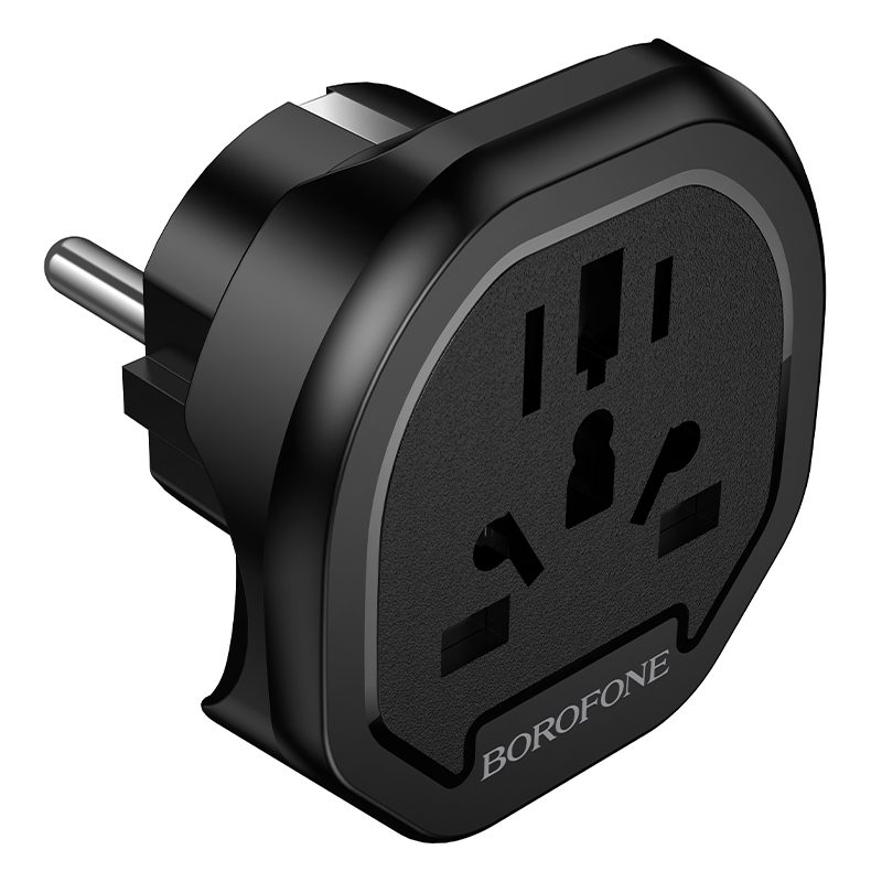 Borofone Travel charger adapter BAC15 - USA, UK, EU, AU black