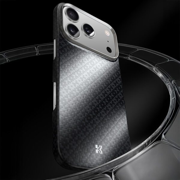Benks Magnetic Armor Air Armor Grid Kevlar Case Metal Frame 600D (B068) for Iphone 17 Air black