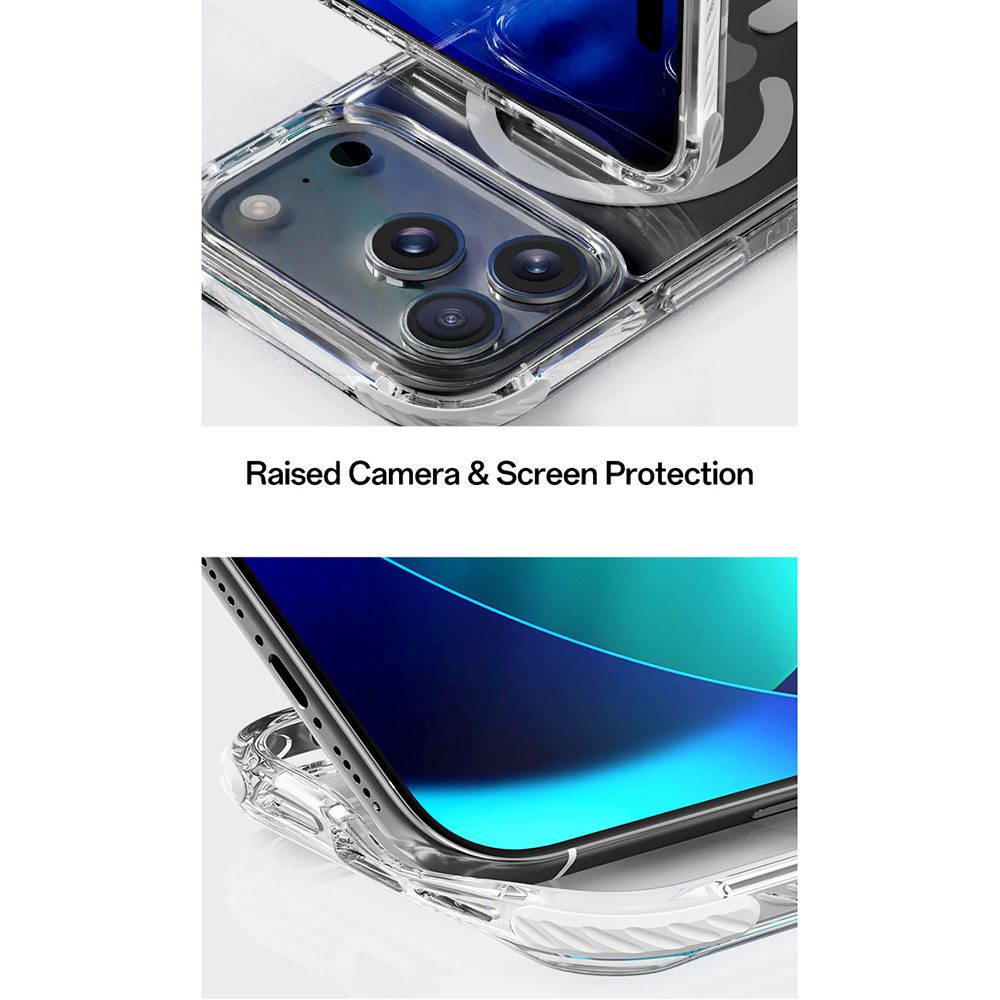 foto_add-335058 Rock Crystal Clear Magnetic Series Case for Iphone 17 Pro transparent-black