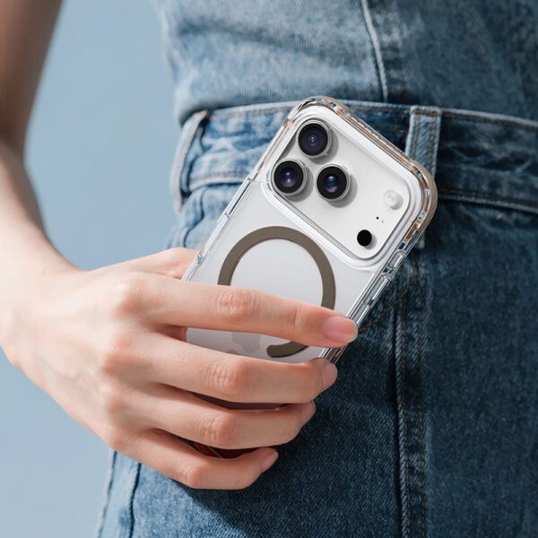 foto_add-335059 Rock Crystal Clear Magnetic Series Case for Iphone 17 Pro transparent-black