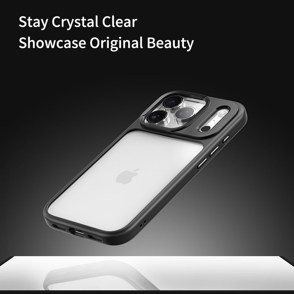 Rock Guard Series Case for Iphone 17 Pro Max transparent-black