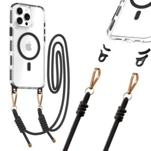 product-102912 Tel Protect Strap Clear Case for Iphone 17 Pro black
