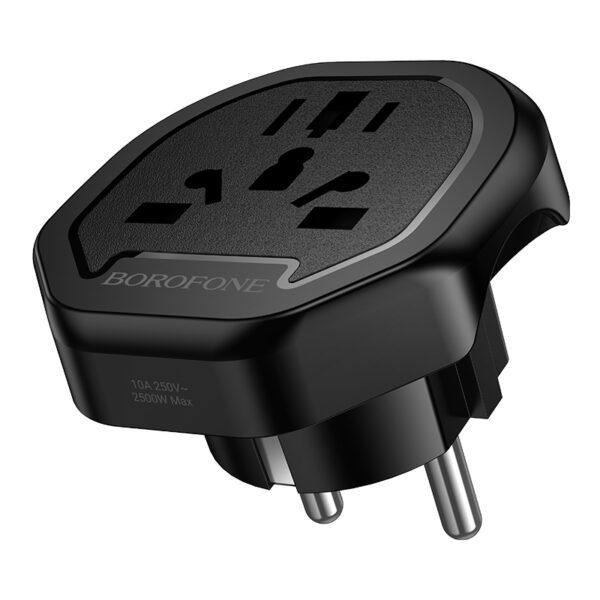 Borofone Travel charger adapter BAC15 - USA, UK, EU, AU black