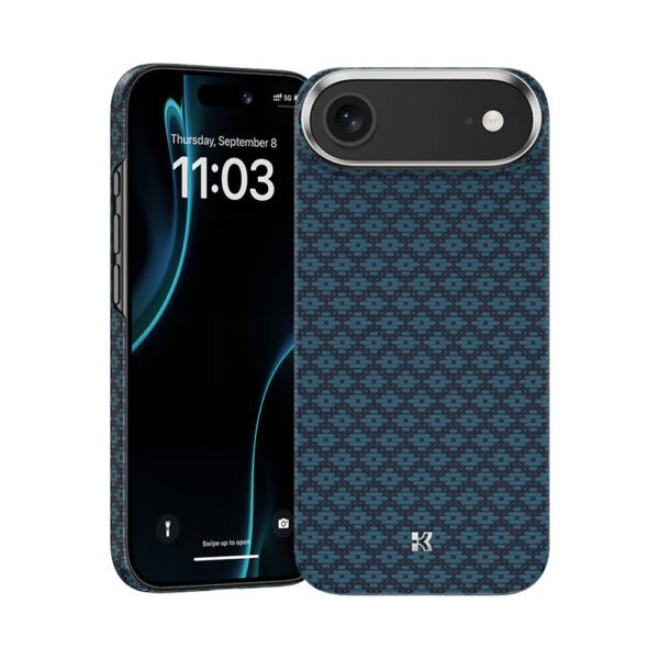 product-104512 Benks Magnetic Armor Air Armor Grid Kevlar Case Metal Frame 600D (0068) for Iphone 17 Air blue