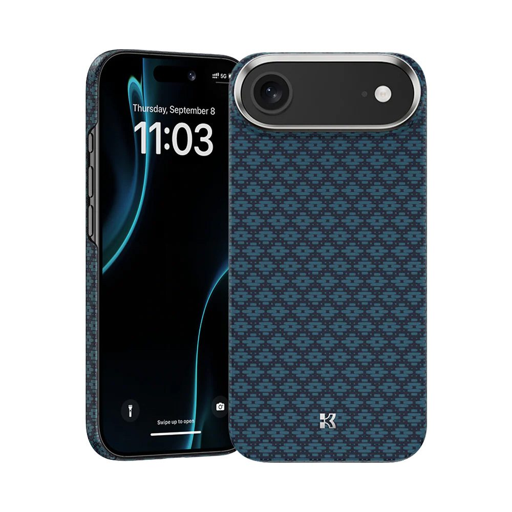 product-104512 Benks Magnetic Armor Air Armor Grid Kevlar Case Metal Frame 600D (0068) for Iphone 17 Air blue