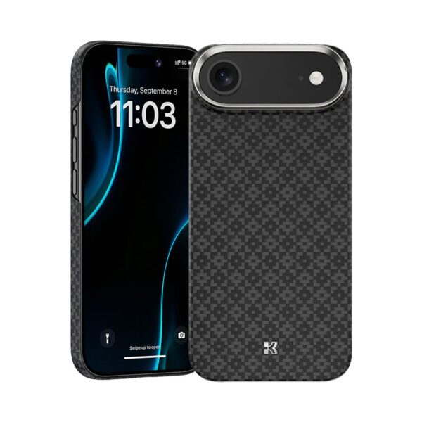 Benks Magnetic Armor Air Armor Grid Kevlar Case Metal Frame 600D (B068) for Iphone 17 Air black