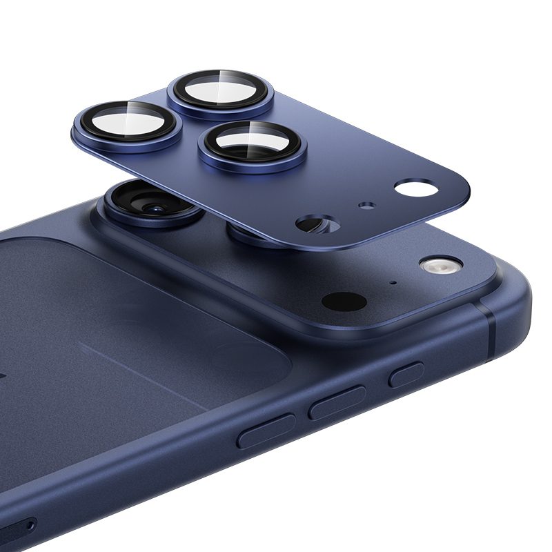product-104554 Benks Tempered glass Glass Warrior Metal Integrated Lens Protector (C070) for Iphone 17 Pro Max (lens 3 pieces) blue