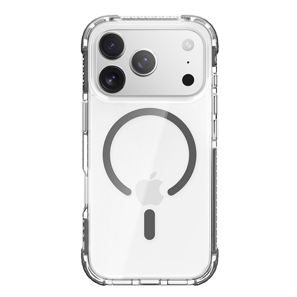 product-105227 Rock Crystal Clear Magnetic Series Case for Iphone 17 Pro Max transparent-black