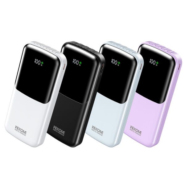 Power Bank 10000mAh PD 22,5W WK WP-65 2 Θέσεων, με καλώδιο USB-C/Lightning/Micro/USB Μπλέ