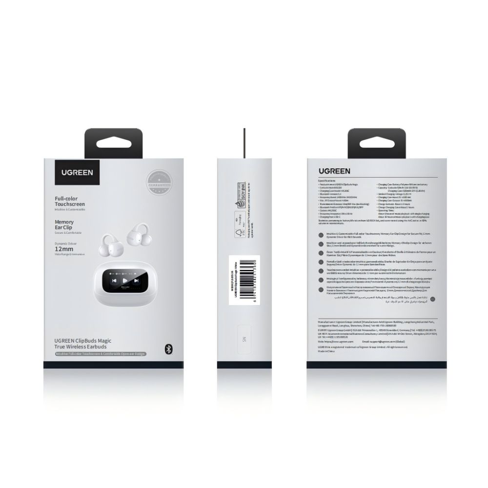 0285503 Ακουστικά Open Ear Wireless BT UGREEN WS208 55136 Λευκό