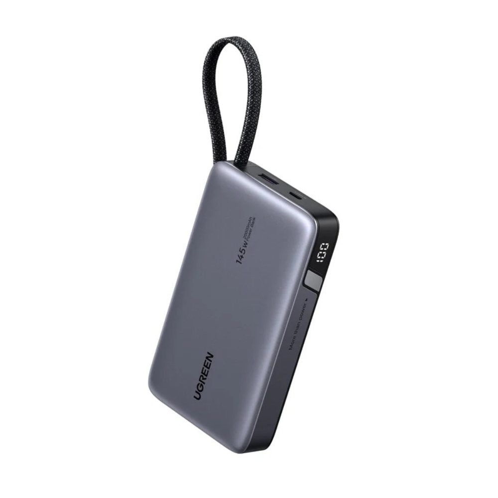 0285529 Power Bank 20000mAh PD 145W UGREEN PB551 55992B 2 Θέσεων, με καλώδιο 100W USB-C Γκρι