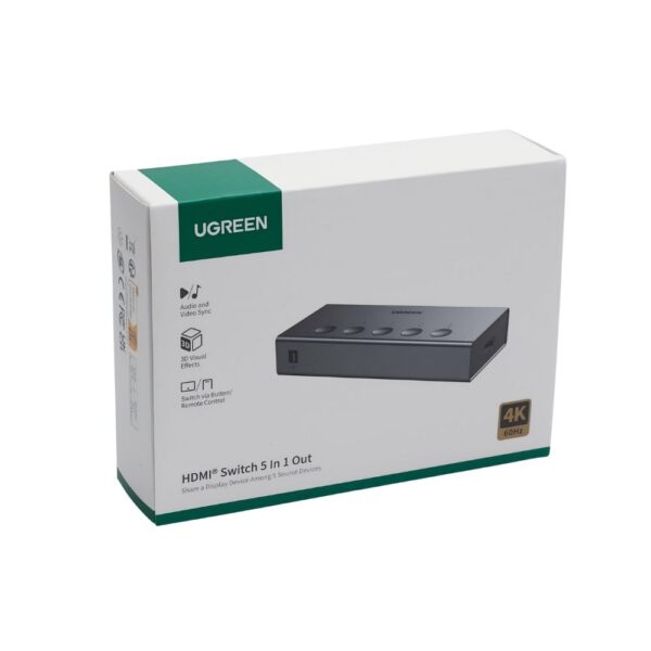 0285543 HDMI Switch 5 θέσεων 4K/60Hz UGREEN CM568 25857
