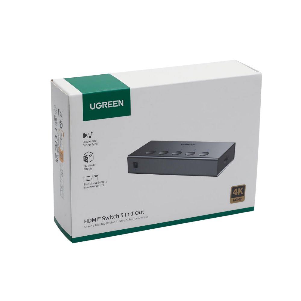 0285543 HDMI Switch 5 θέσεων 4K/60Hz UGREEN CM568 25857