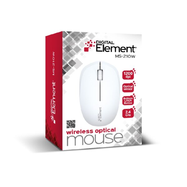 Ασύρματο Ποντίκι 2.4 GHz Element MS-210W Λευκό