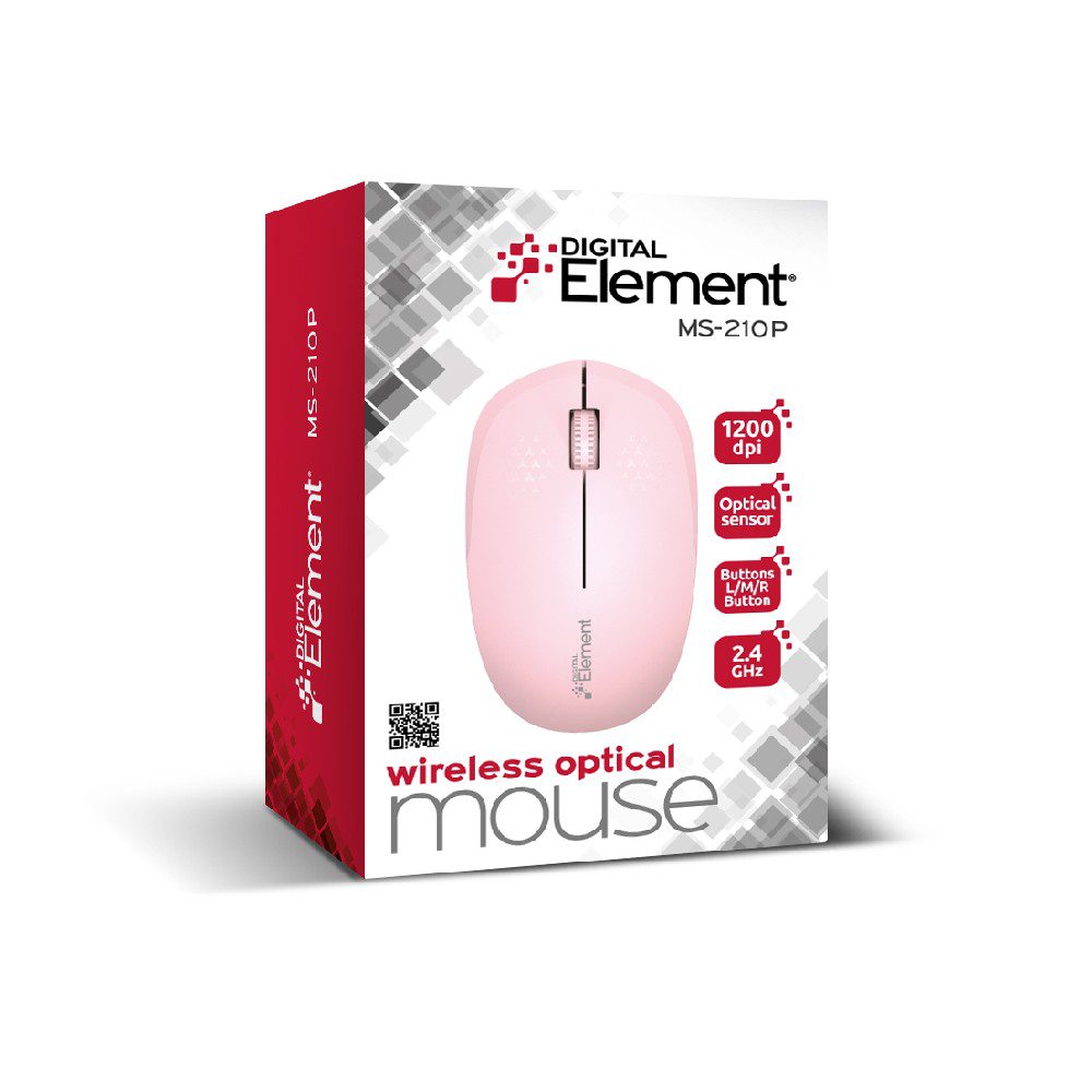 Ασύρματο Ποντίκι 2.4 GHz Element MS-210P Ροζ
