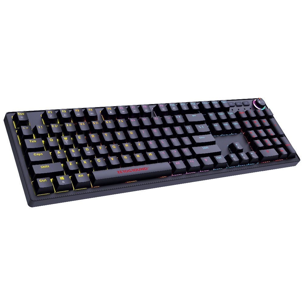 0285565 Ενσύρματο Μηχανικό Πληκτρολόγιο Gaming RGB Zeroground KB-3900G SAKIMO v2.0