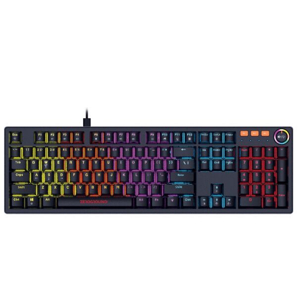 0285566 Ενσύρματο Μηχανικό Πληκτρολόγιο Gaming RGB Zeroground KB-3900G SAKIMO v2.0