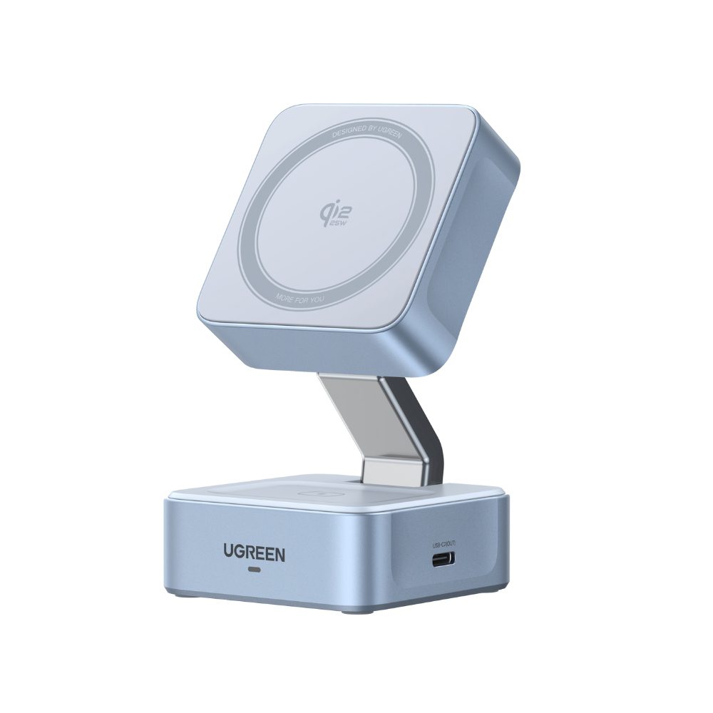 0285580 Φορτιστής Σπιτιού 25W Qi2 UGREEN W752 55960B με Ασύρματη Φόρτιση Magnetic Γκρι