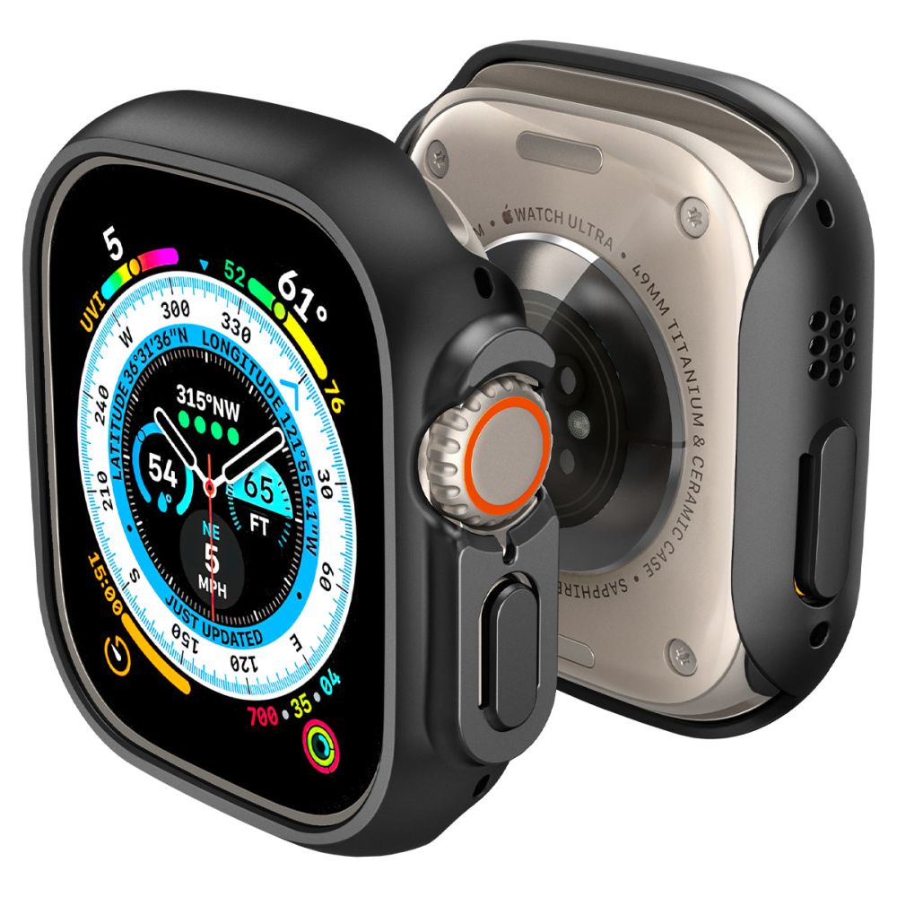 CREATOR: gd-jpeg v1.0 (using IJG JPEG v62), quality = 80 Spigen Thin Fit Case for Apple Watch Ultra (49mm) - Blackeng