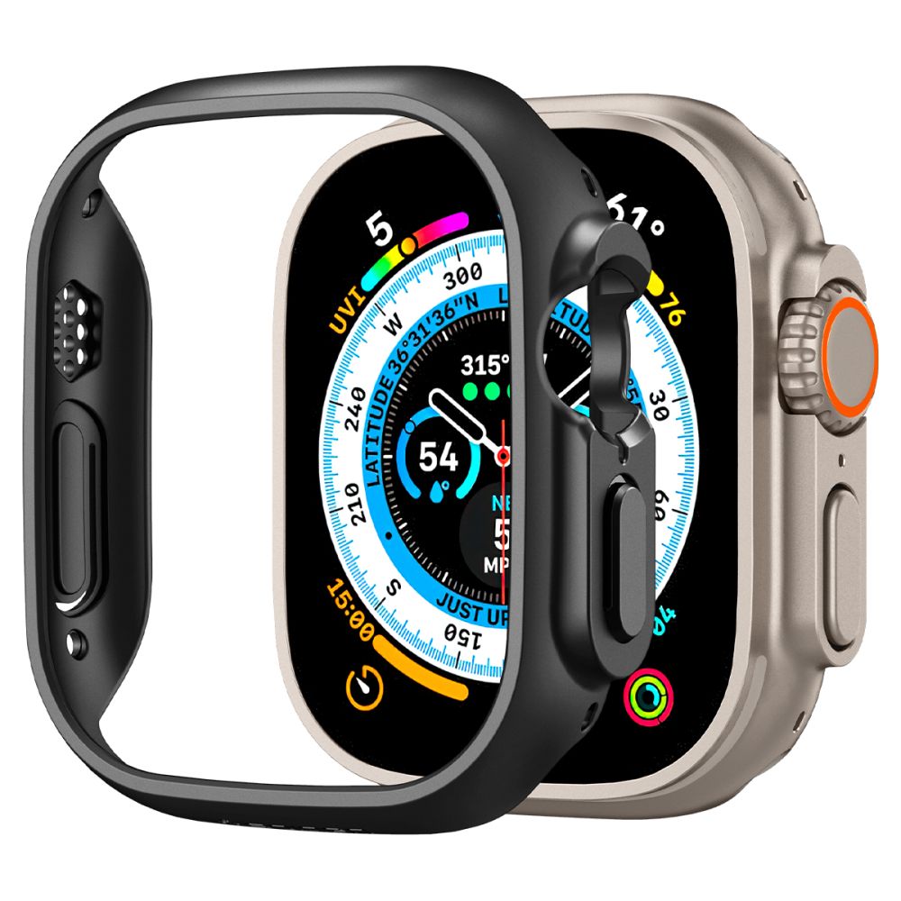 CREATOR: gd-jpeg v1.0 (using IJG JPEG v62), quality = 80 Spigen Thin Fit Case for Apple Watch Ultra (49mm) - Blackeng