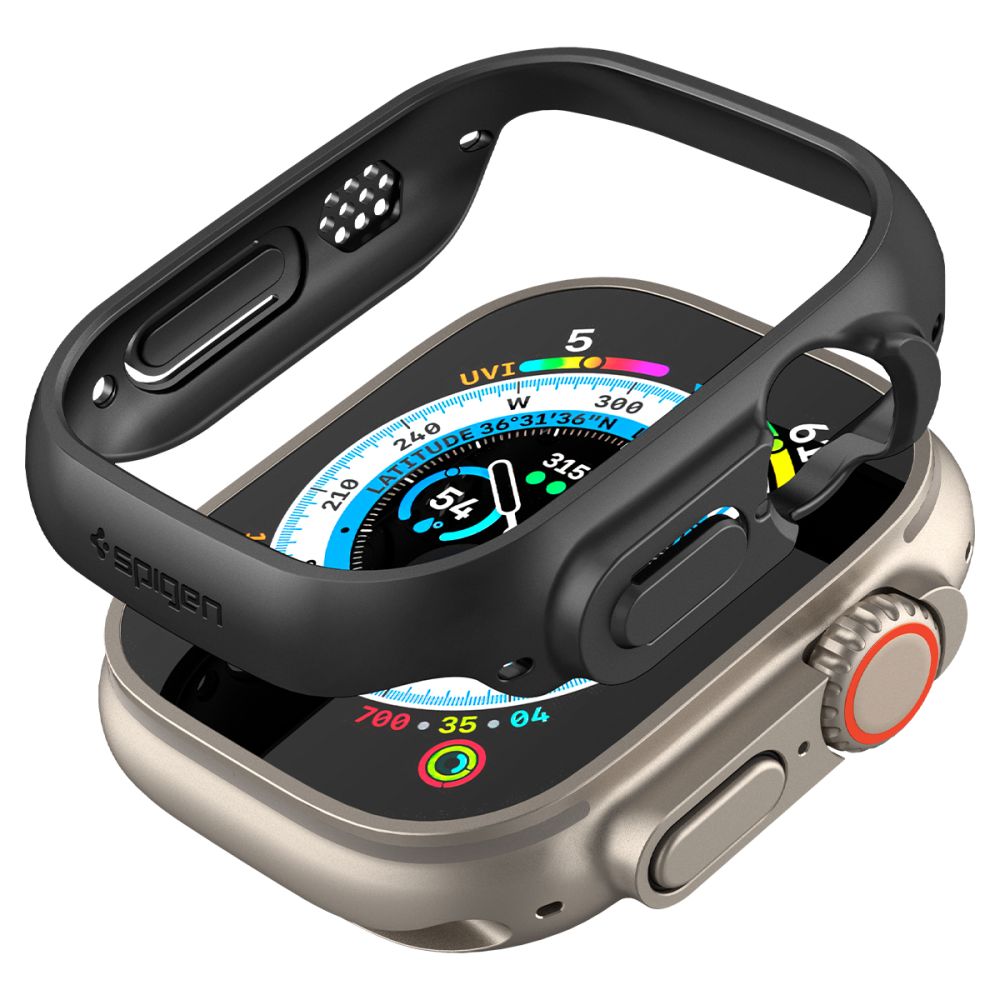 CREATOR: gd-jpeg v1.0 (using IJG JPEG v62), quality = 80 Spigen Thin Fit Case for Apple Watch Ultra (49mm) - Blackeng