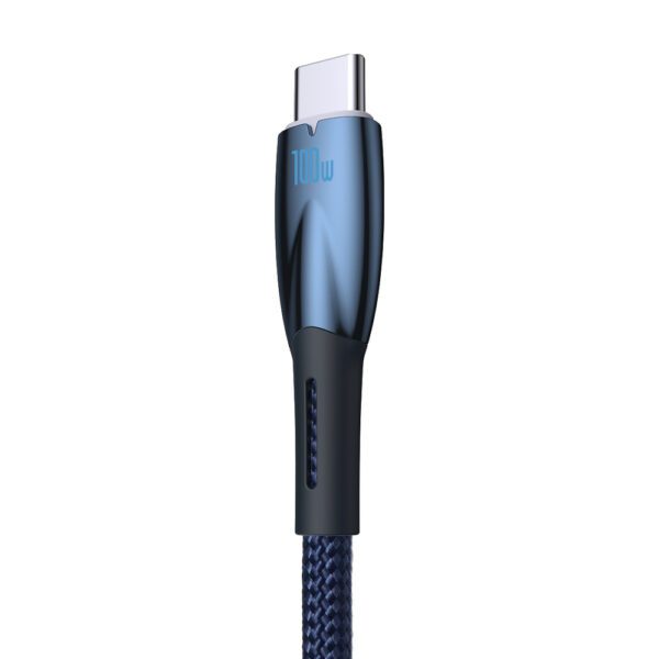 [RETURNED ITEM] Baseus Glimmer Series fast charging cable USB-A - USB-C 100W 480Mbps 1m blueeng